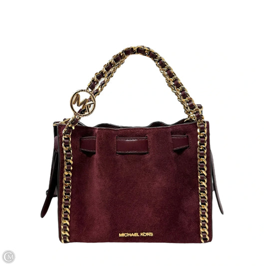 Mina Small Suede Logo Chain Crossbody Bag By Michael By Michael Kors, Size: Small
