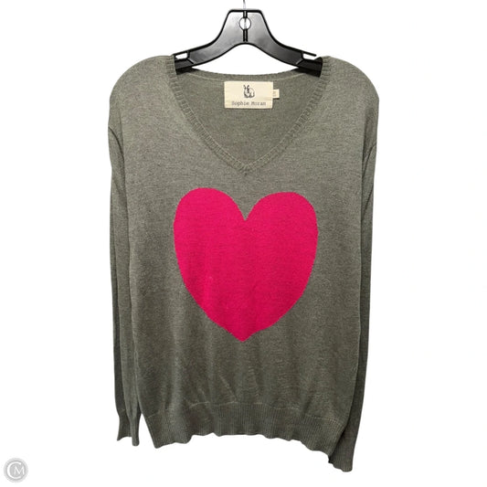 Heart Sweater By Sophie Moran In Green, Size: S