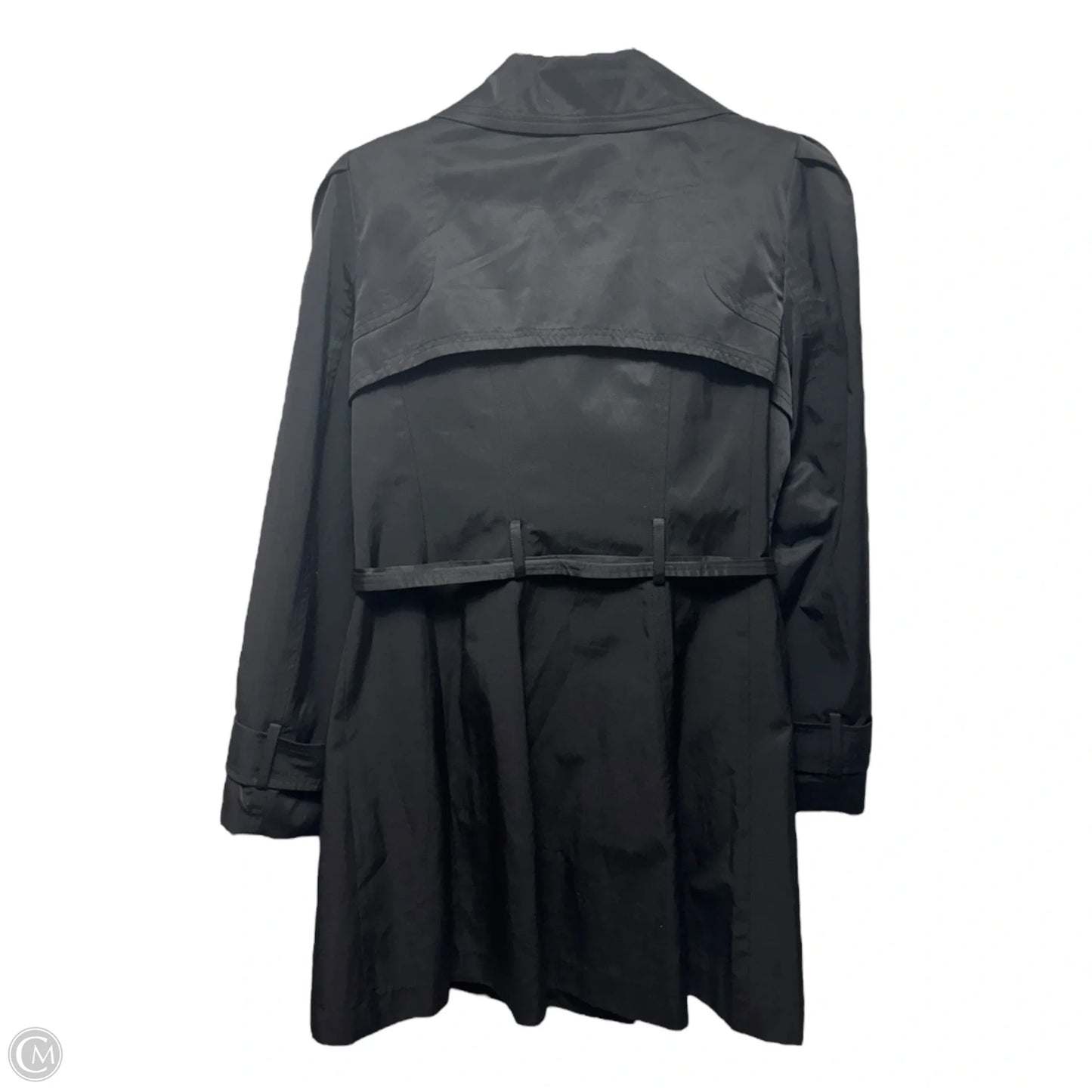 Coat Trench Coat By Jessica Simpson In Black, Size: M Estimated