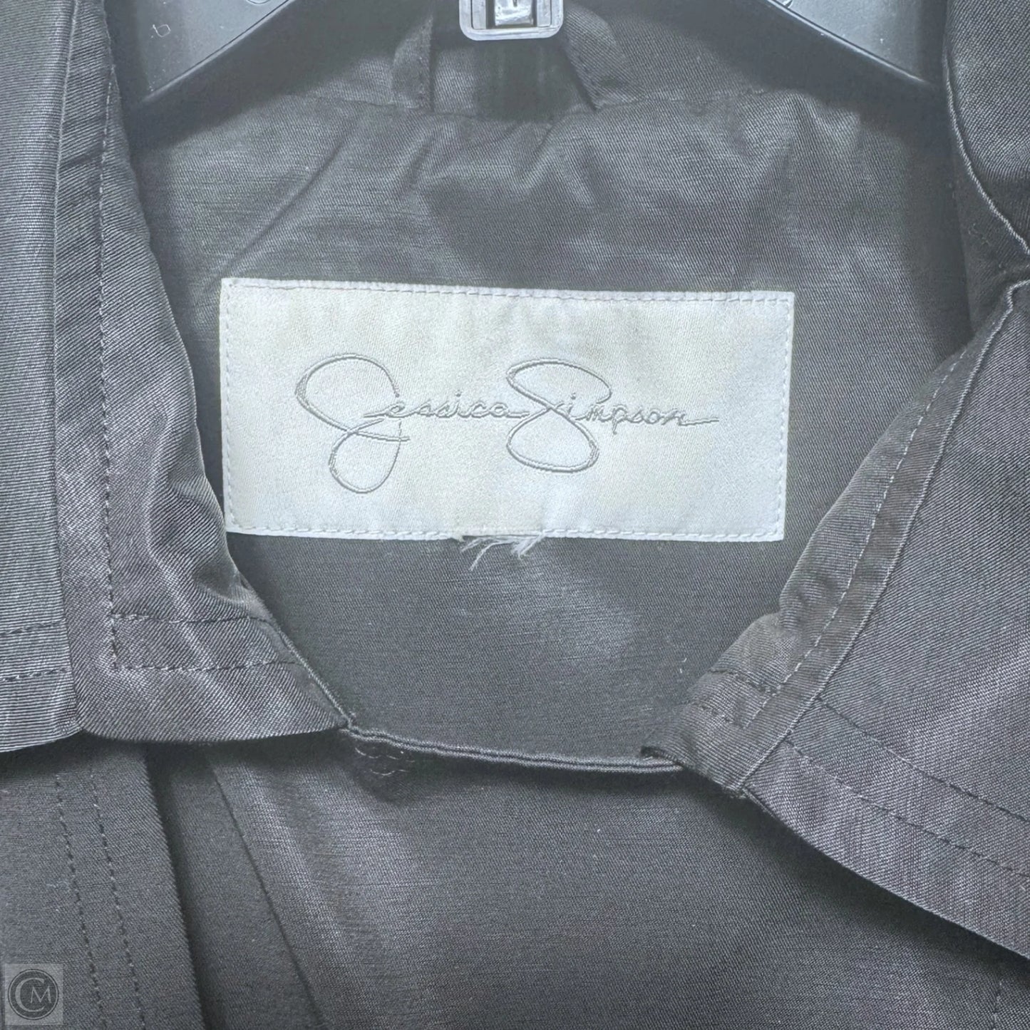 Coat Trench Coat By Jessica Simpson In Black, Size: M Estimated