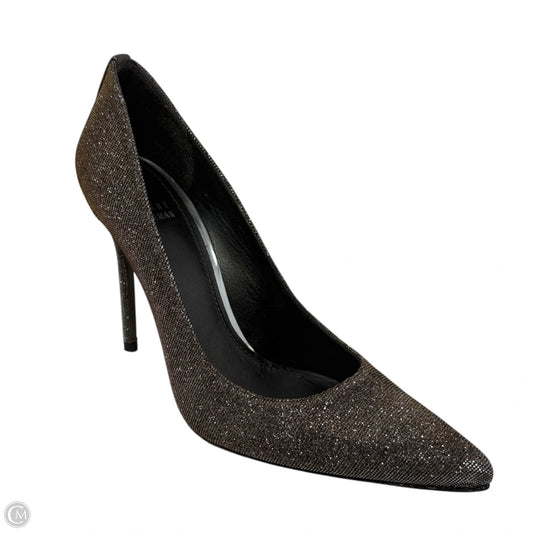Nouveau Stiletto Pumps Designer By Stuart Weitzman In Pyrite Nocturn, Size: 9.5