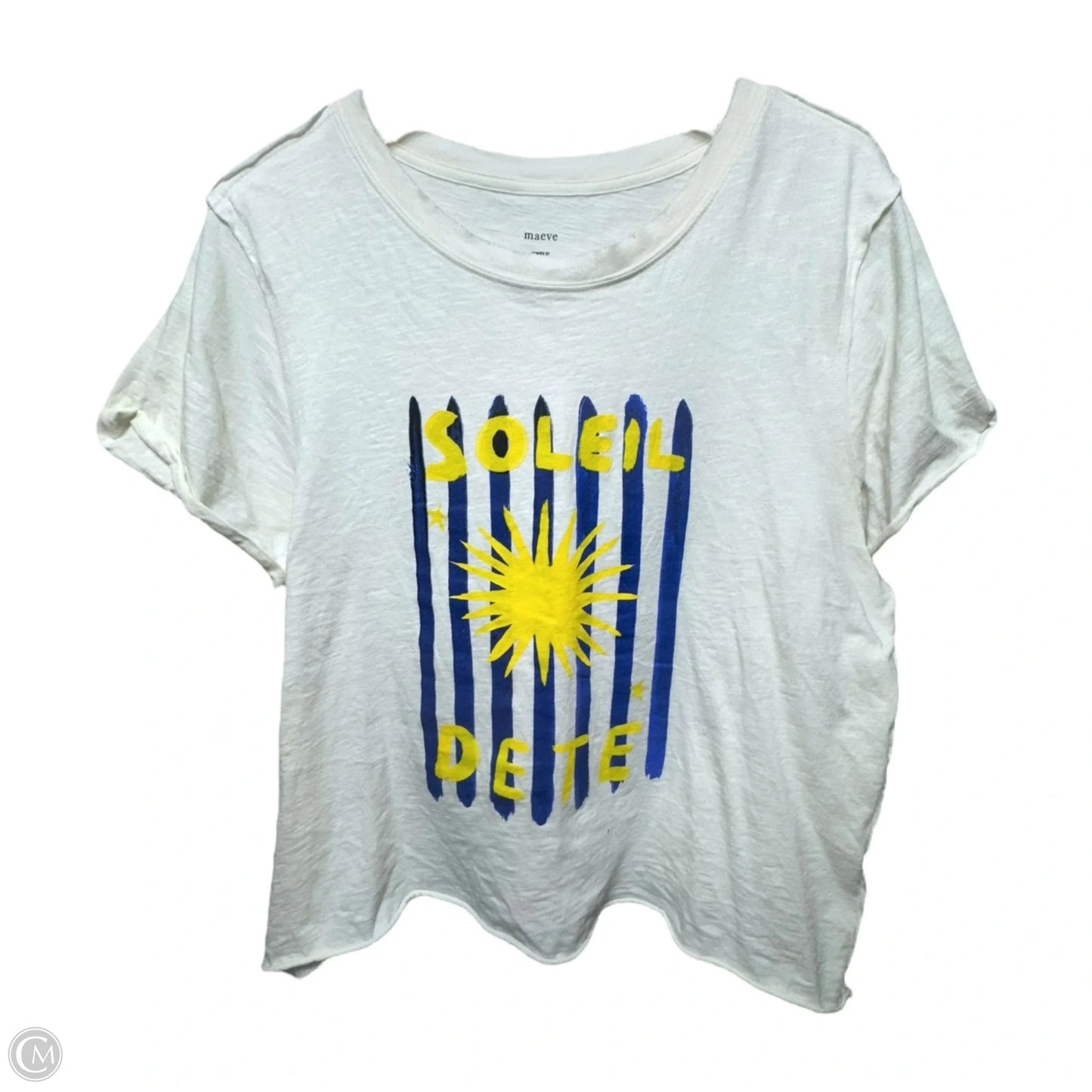 Soleil Dete Top Short Sleeve By Maeve In Multi-colored, Size: M