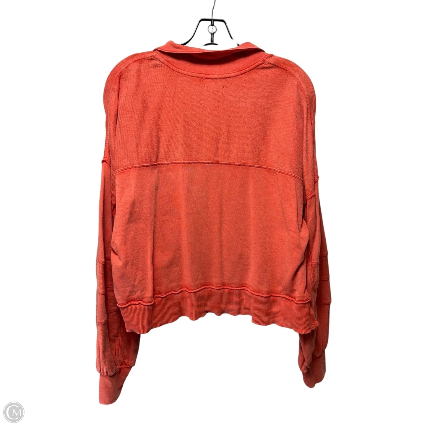 Grommet Top Long Sleeve By Pilcro In Coral, Size: S