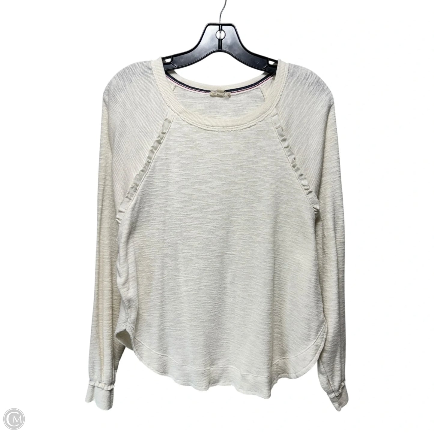 Top Long Sleeve By Pilcro In Cream, Size: Xs