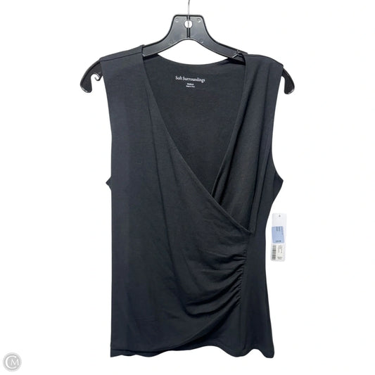 Top Sleeveless By Soft Surroundings In Black, Size: M