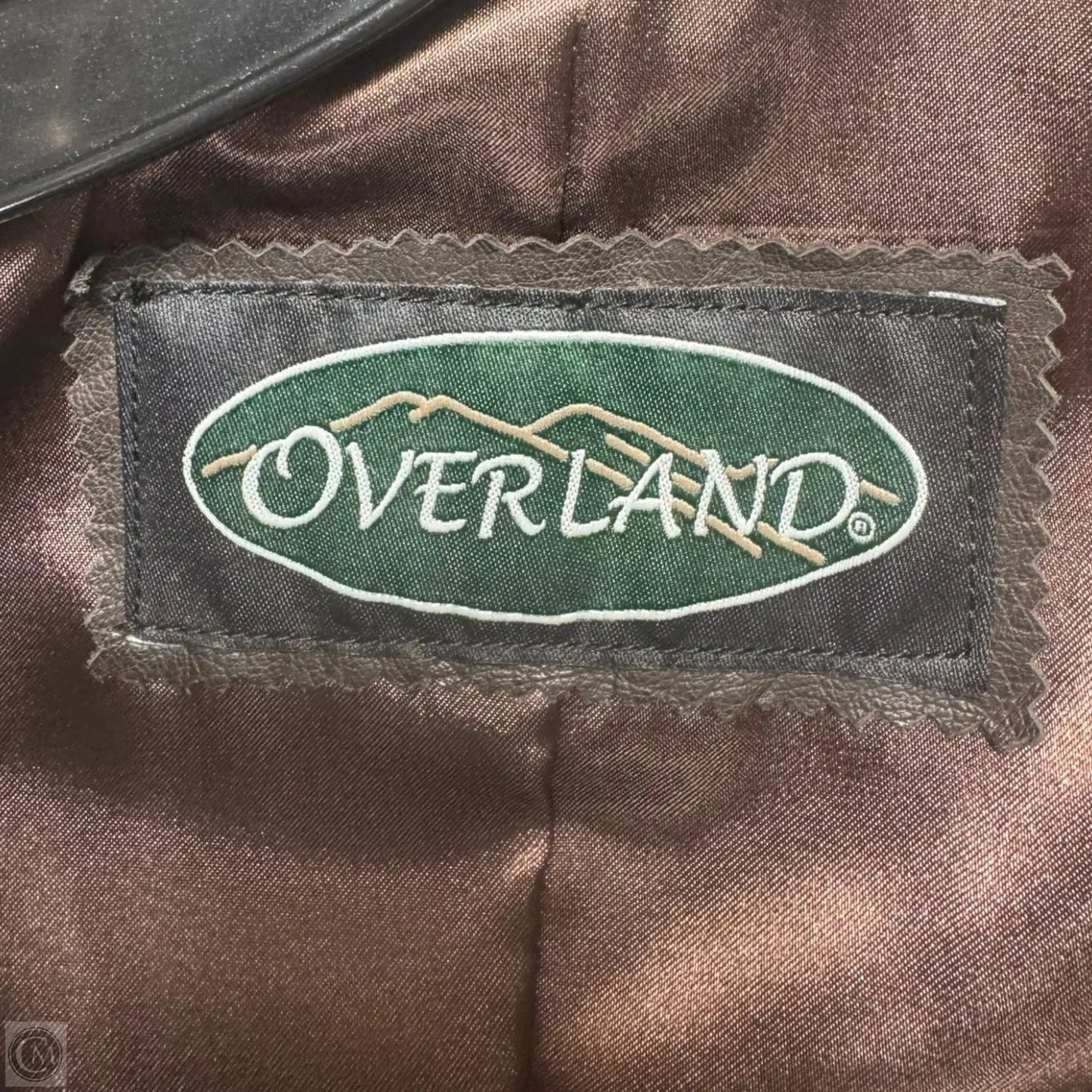 Jacket Leather By Overland In Tan and Brown, Size: Xs