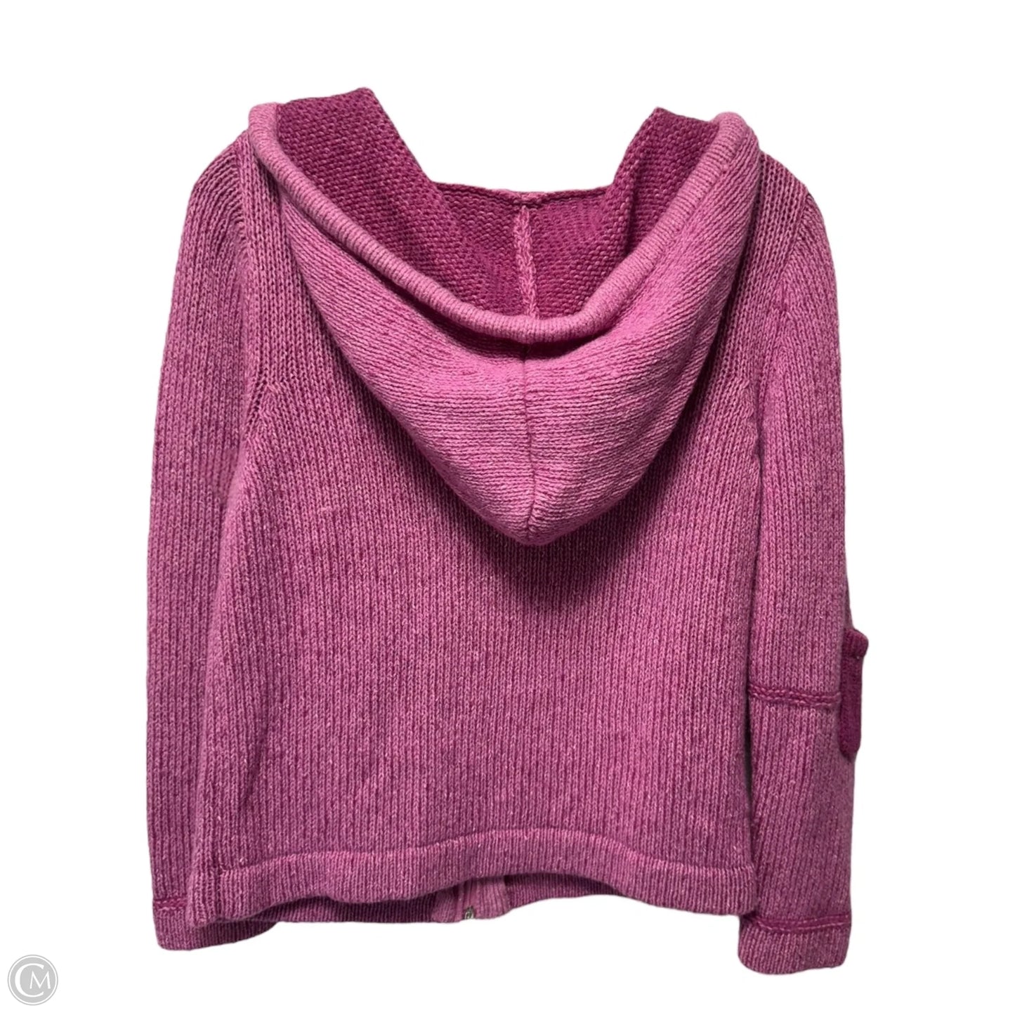 Wool & Silk Sweater Hooded By Aran In Purple, Size: S