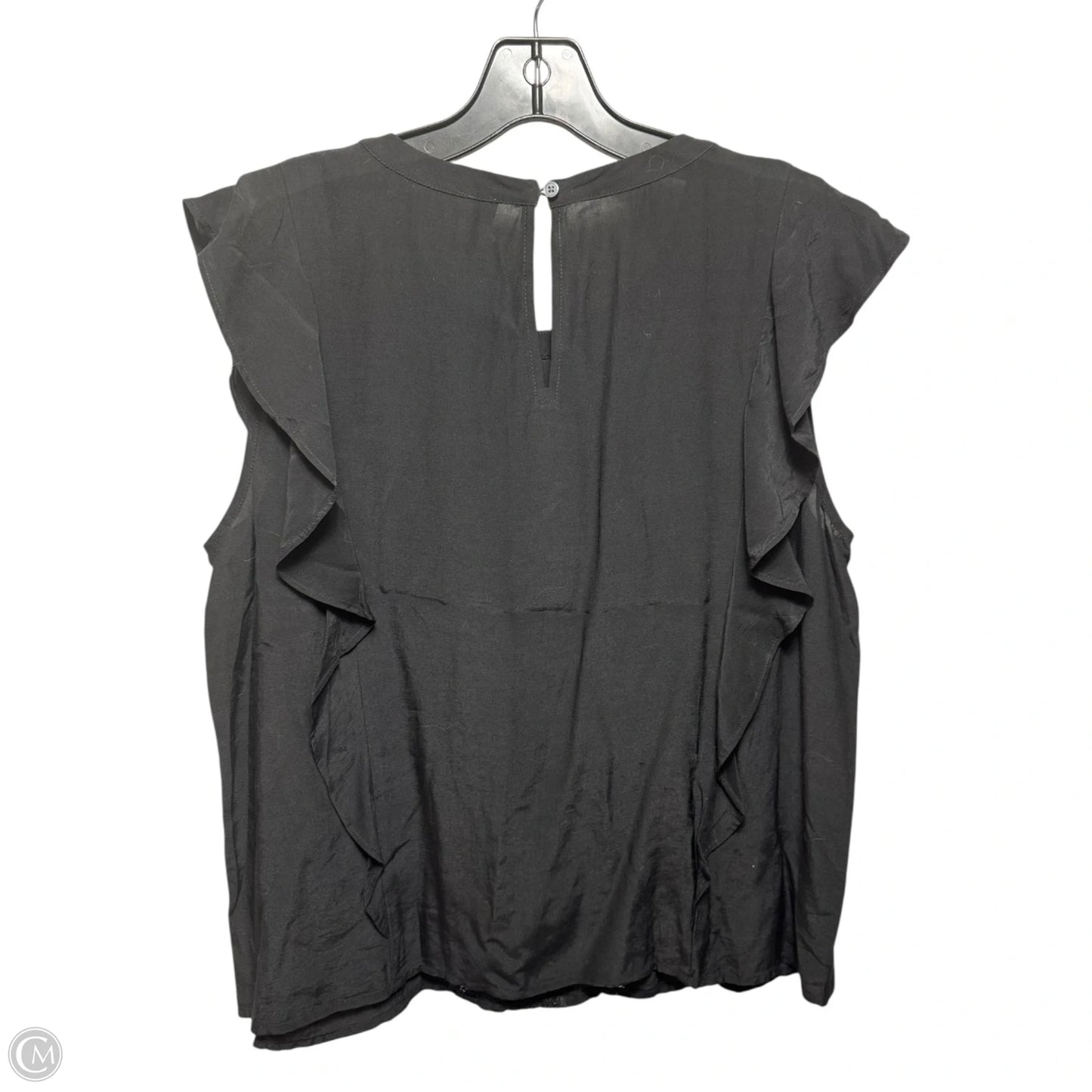 Top Sleeveless By Loft In Black, Size: M
