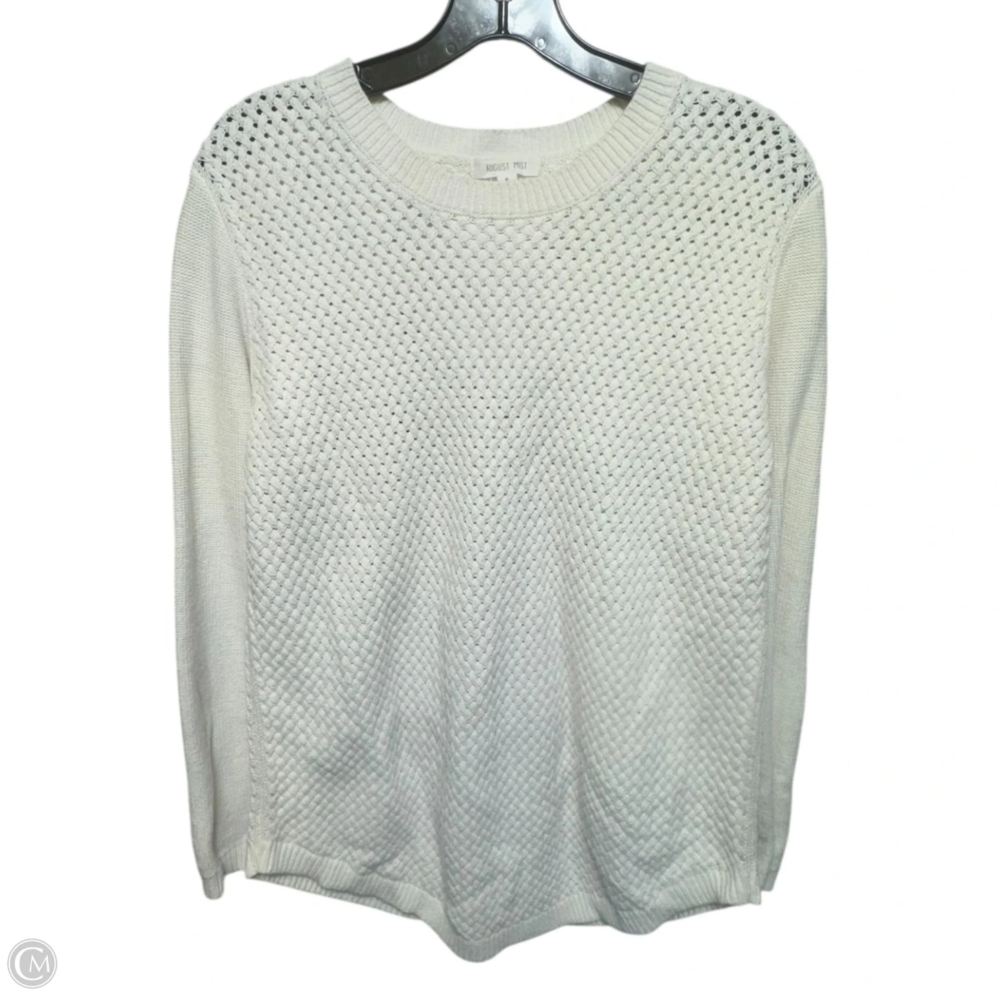 Elbow Patch Sweater By August Mist In Cream, Size: S