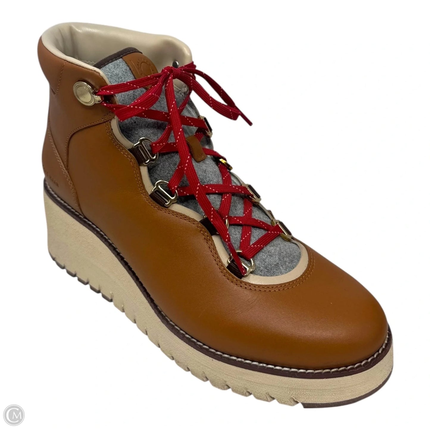 Zerogrand Wedge Boots Hiking By Cole-haan In Brown, Size: 9.5