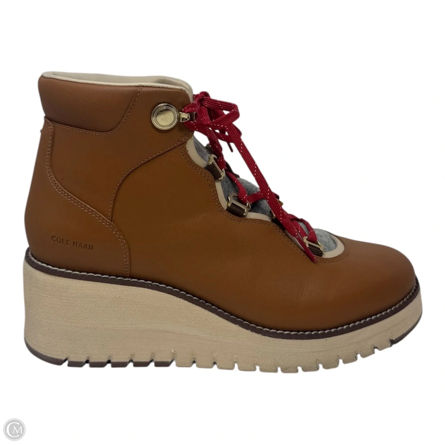 Zerogrand Wedge Boots Hiking By Cole-haan In Brown, Size: 9.5