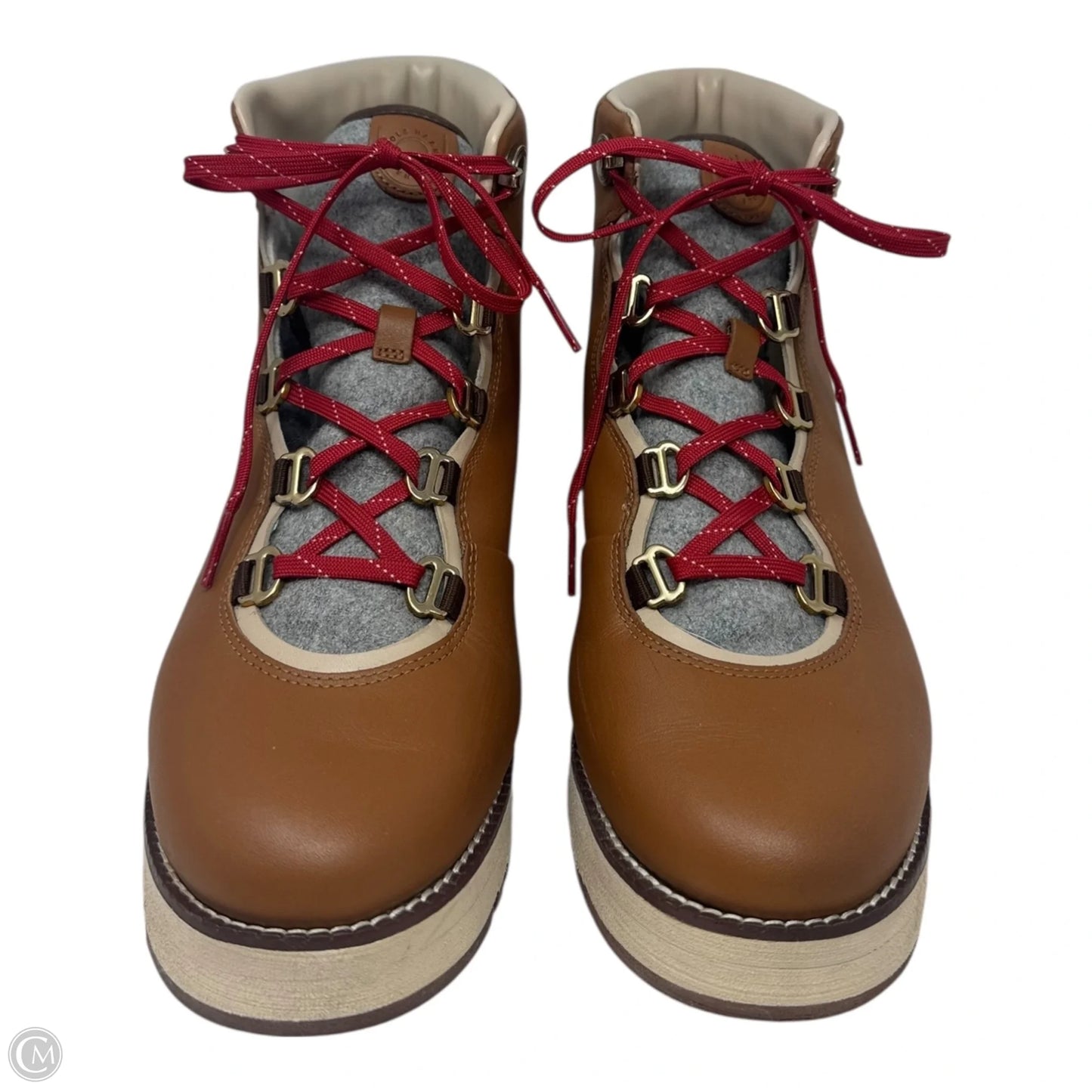 Zerogrand Wedge Boots Hiking By Cole-haan In Brown, Size: 9.5