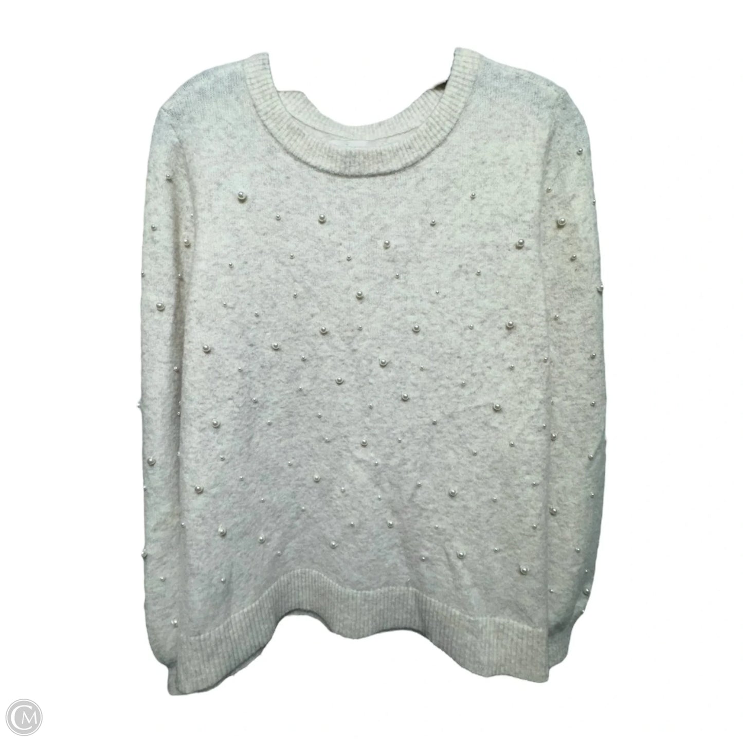Sweater By Loft In Cream, Size: L