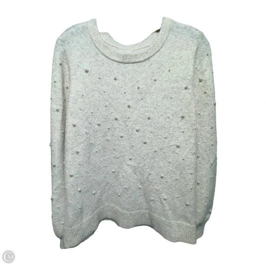 Sweater By Loft In Cream, Size: L
