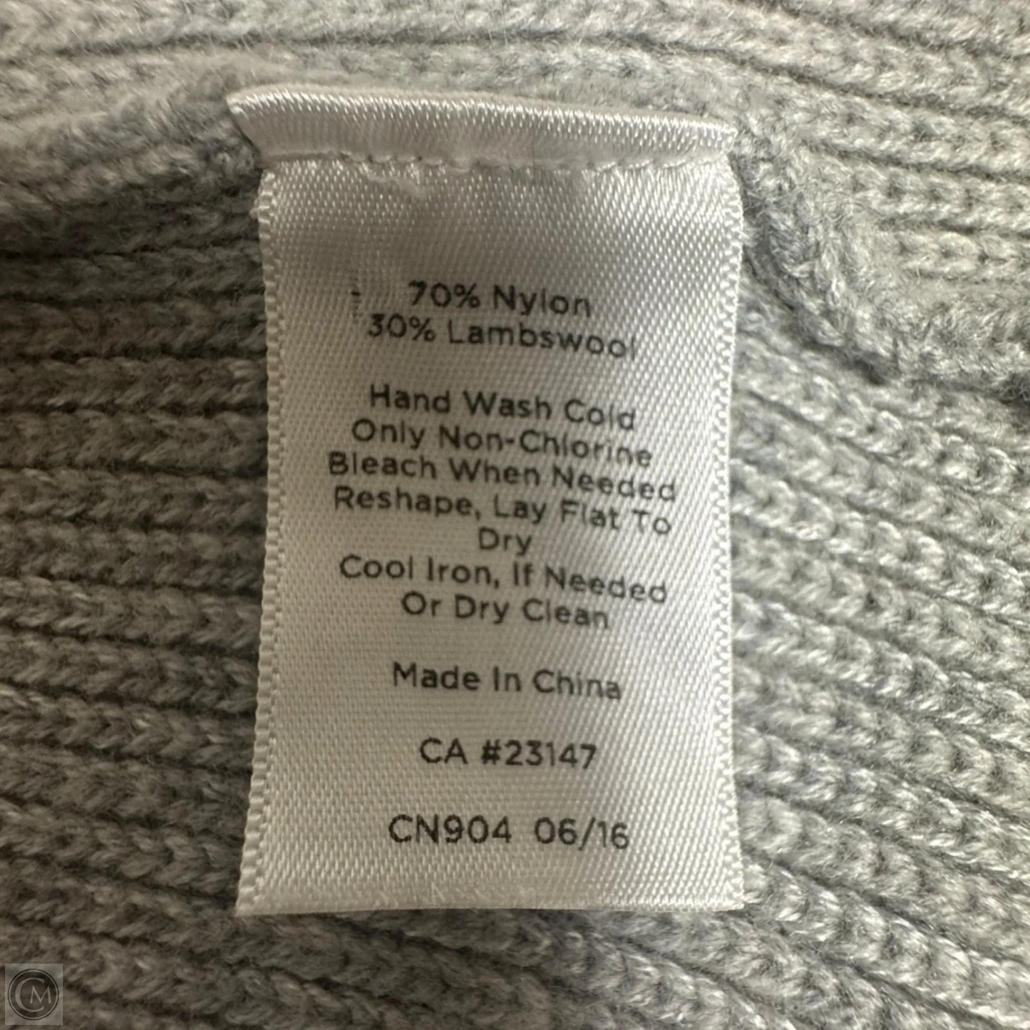 Sweater Cardigan By Talbots In Grey, Size: L