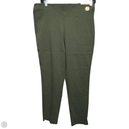 Supper Skinny Ankle Pull-On Pants Dress By Michael By Michael Kors In Green, Size: L