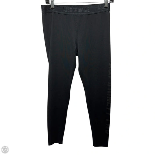 Athletic Leggings By Abercrombie And Fitch In Black, Size: M