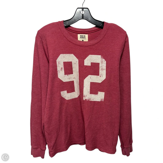 Thermal Top Long Sleeve By Anthropologie In Maroon, Size: M