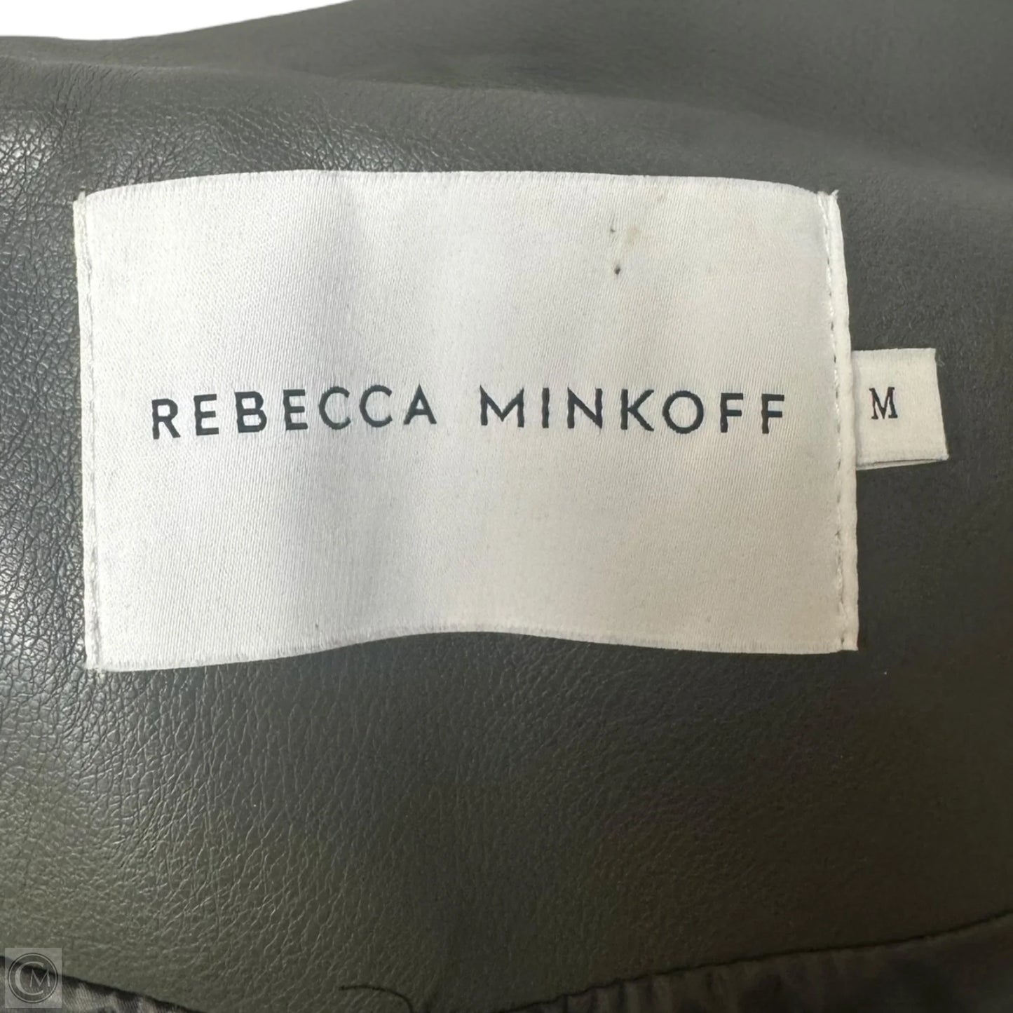 Vegan Leather Moto Jacket By Rebecca Minkoff In Green, Size: M
