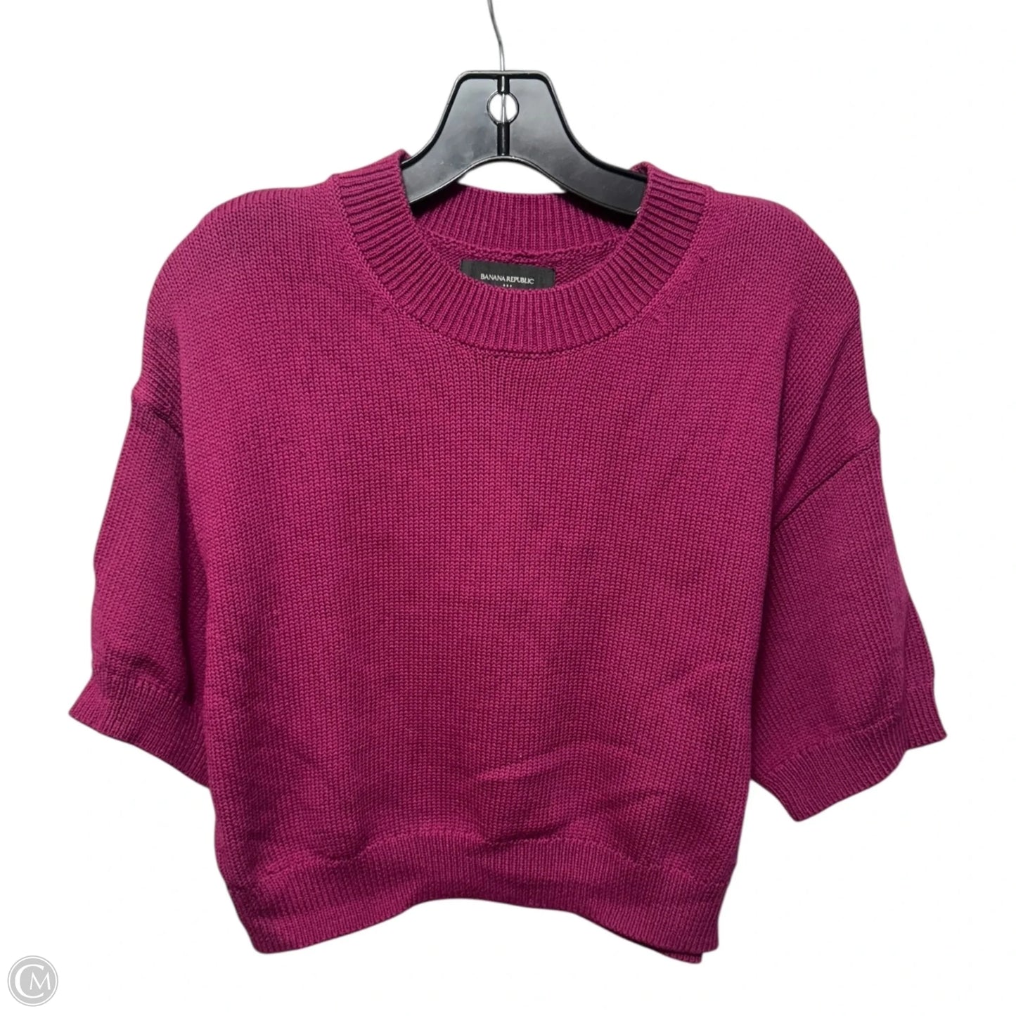 Cropped Sweater By Banana Republic In Pink, Size: S