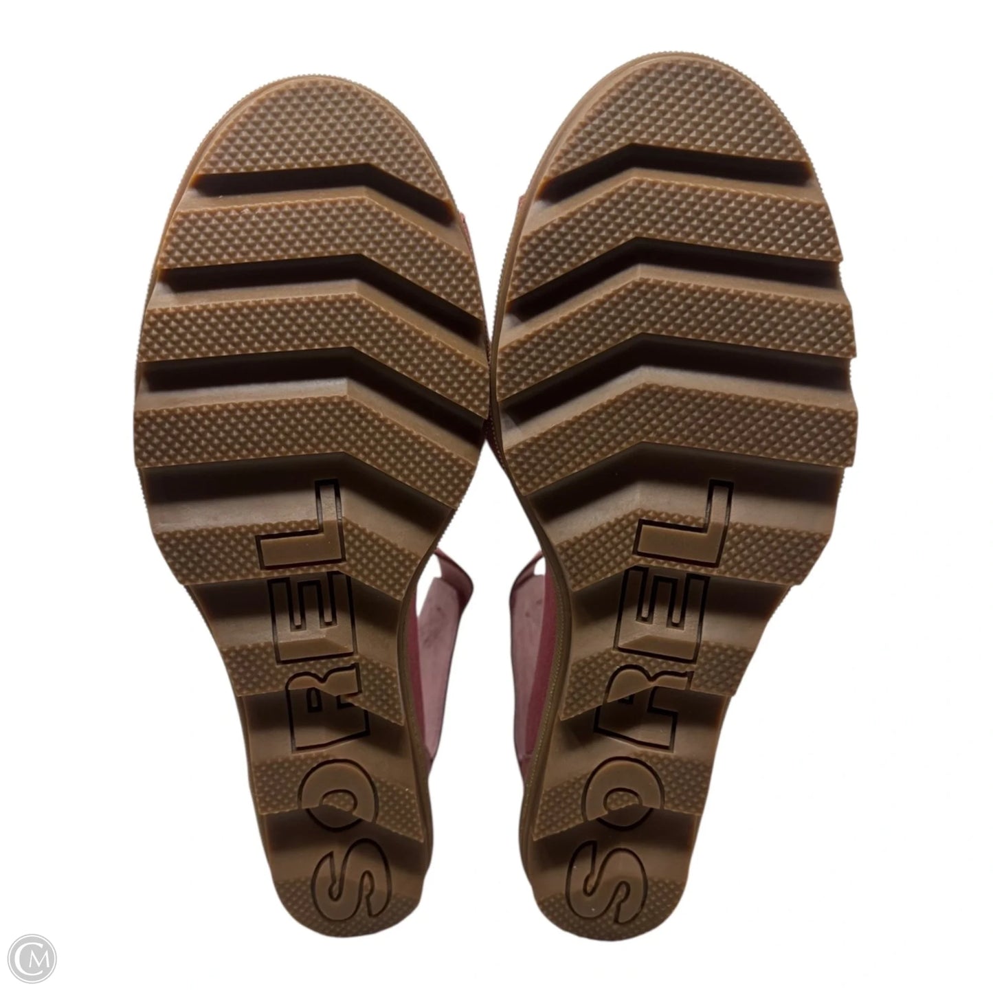 Shoes Heels Wedge By Sorel In Pink, Size: 10