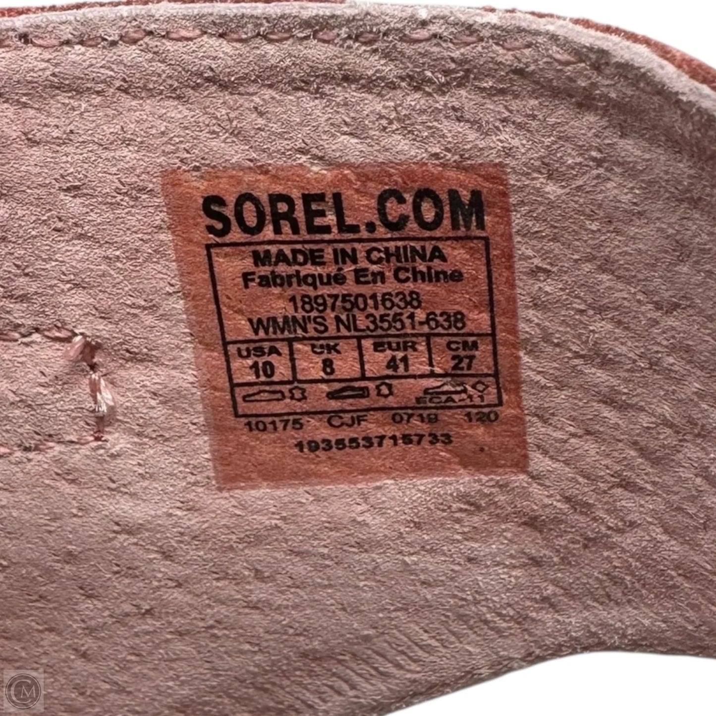 Shoes Heels Wedge By Sorel In Pink, Size: 10