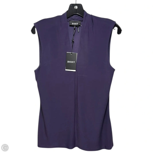 Portrait of An Artist Top Sleeveless By Dkny In Purple, Size: M