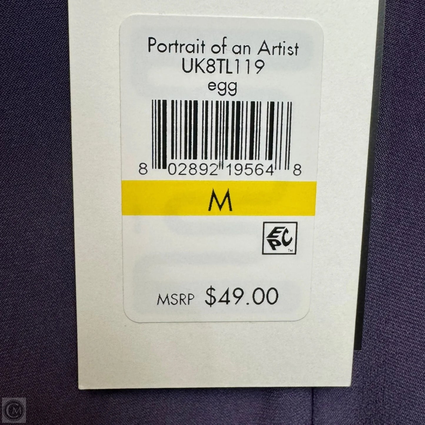 Portrait of An Artist Top Sleeveless By Dkny In Purple, Size: M