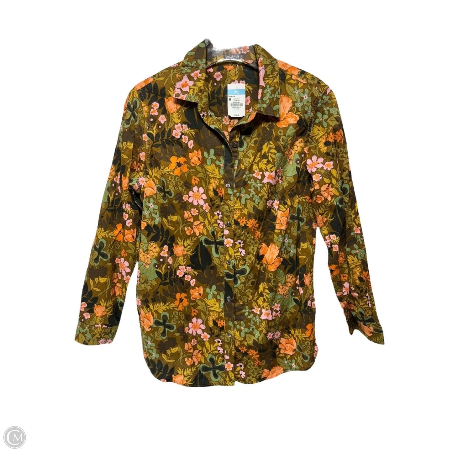 Top Long Sleeve By J Mclaughlin In Floral Print, Size: M
