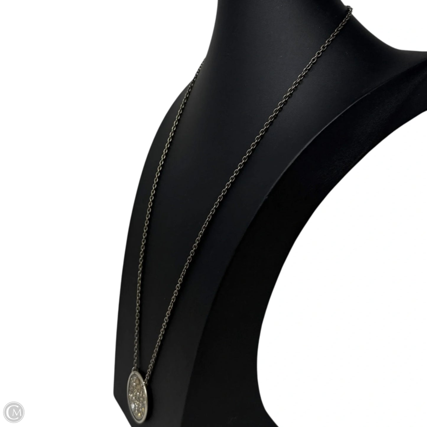 Steampunk Bando Gold Coin Swarovski Crystal Necklace In Sterling Silver By Tat2 Designs