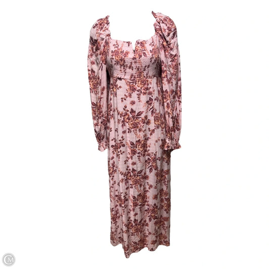 Dress Casual Maxi By Free People In Floral Print, Size: Xs