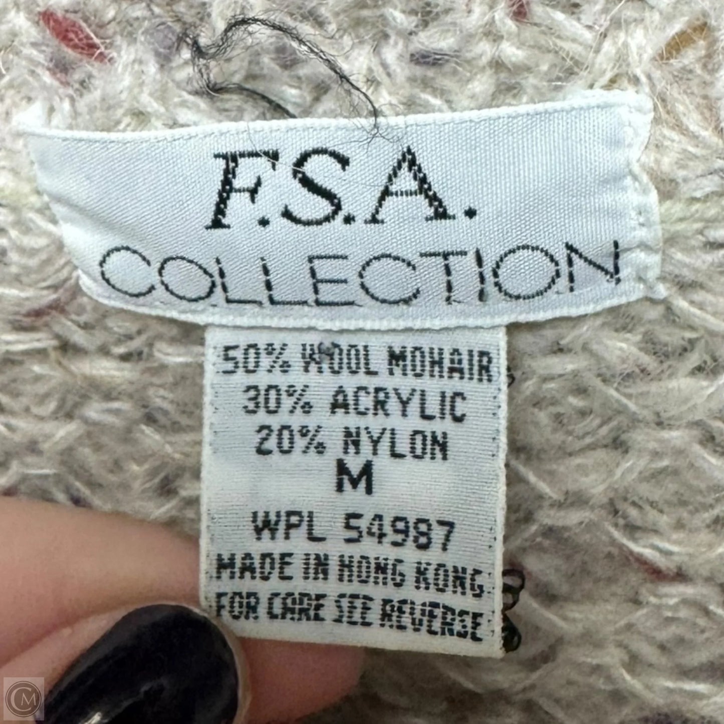 Wool Sweater By FSA Collection In Tan, Size: M