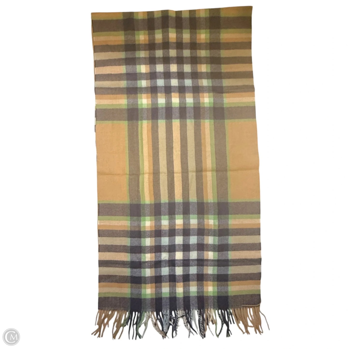 Silk Cashmere Acrylic Blend Long Fringed Scarf  By Jayley