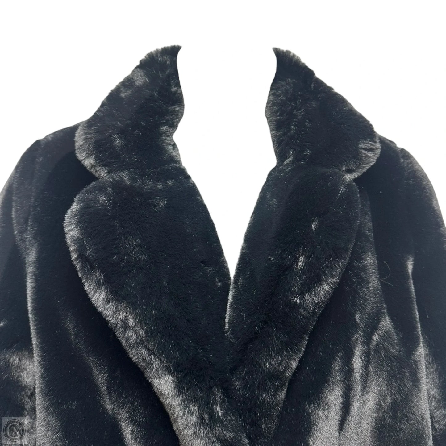 Coat Faux Fur & Sherpa By Apparis In Black, Size: M
