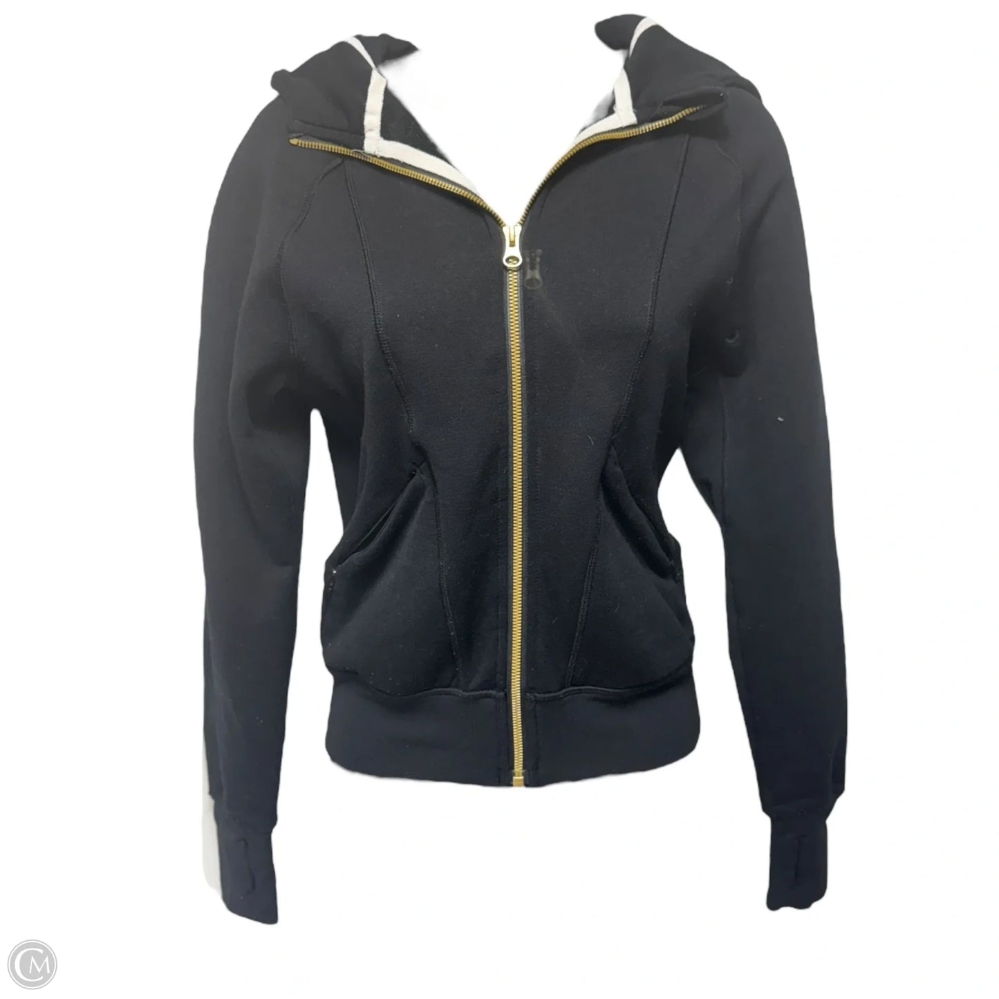 Athletic Jacket By Lululemon In Black, Size: 2