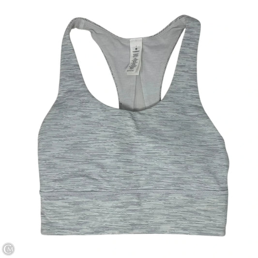 Athletic Bra By Lululemon In Grey, Size: 4