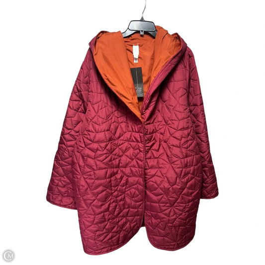 Coat Puffer & Quilted By Marla Wynne In Multi-colored, Size: 2x