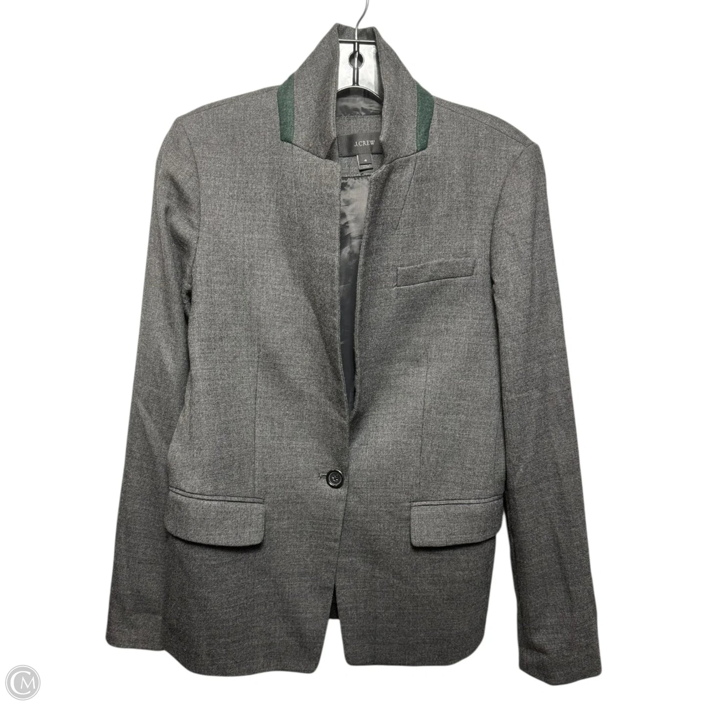 Wool Blazer By J. Crew In Grey, Size: 4