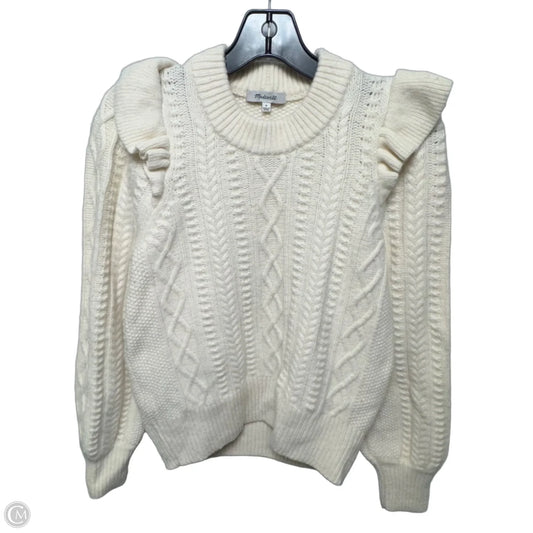 Wool Blend Sweater By Madewell In Cream, Size: S