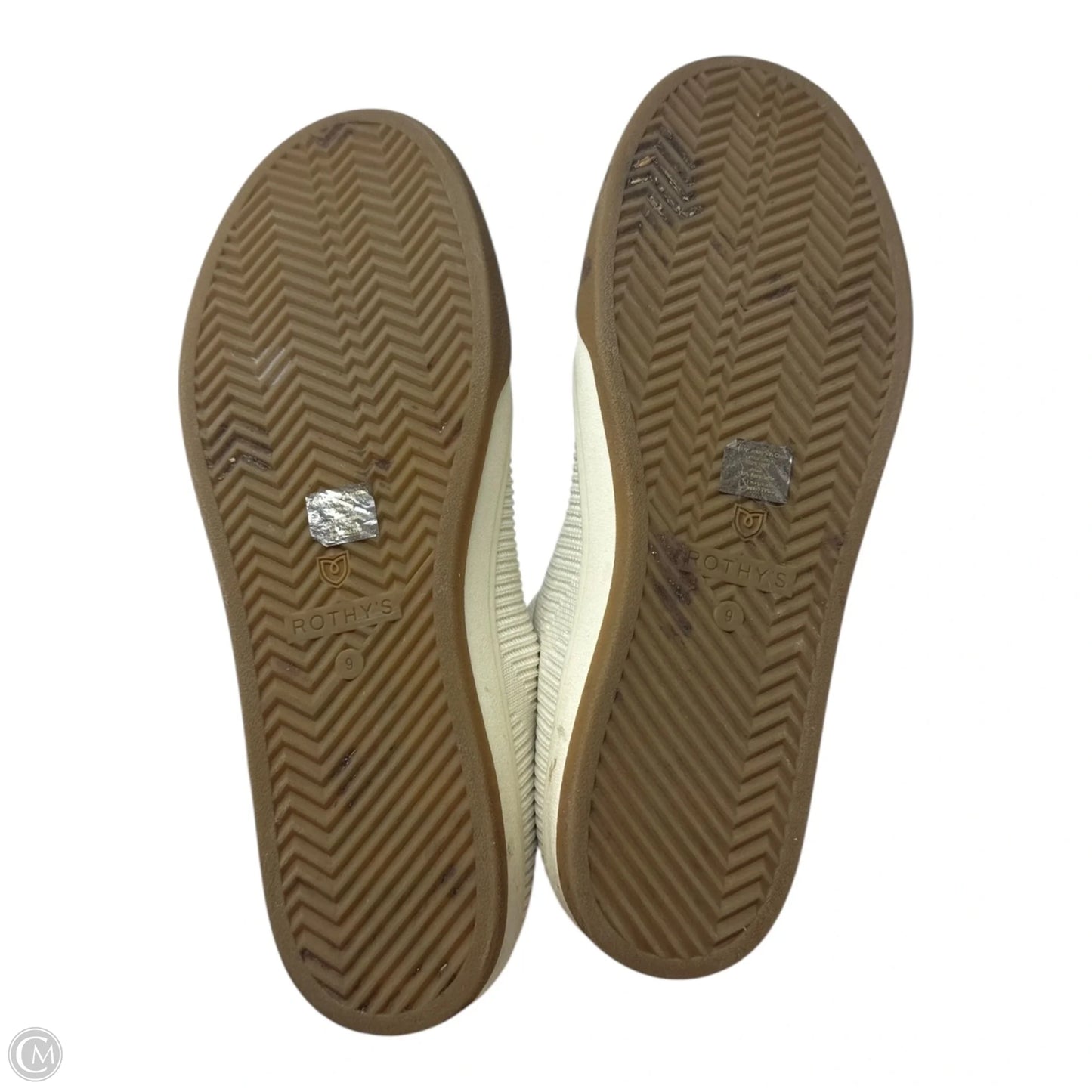Knit Sneakers Shoes Athletic By Rothys In Cream, Size: 9