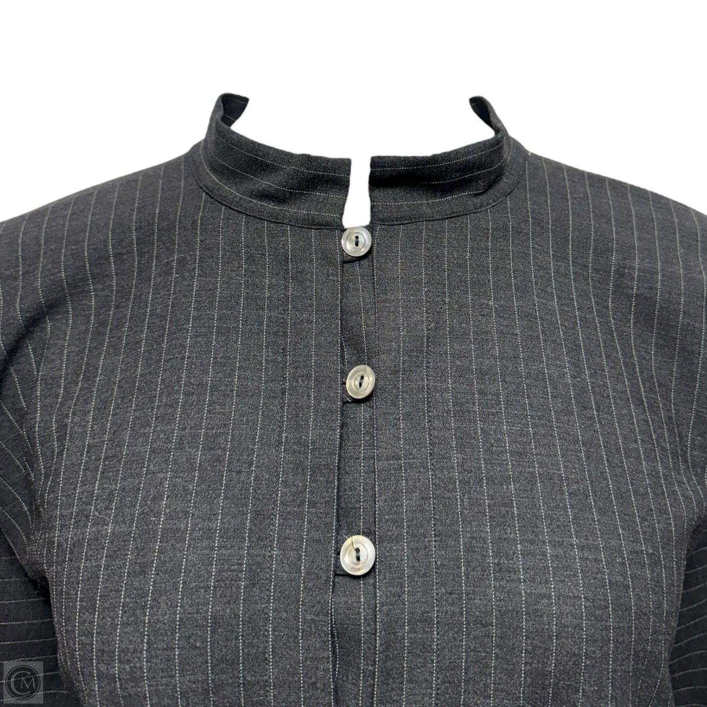 Pinstripe Blazer By Erica Tanov In Striped Pattern, Size: L