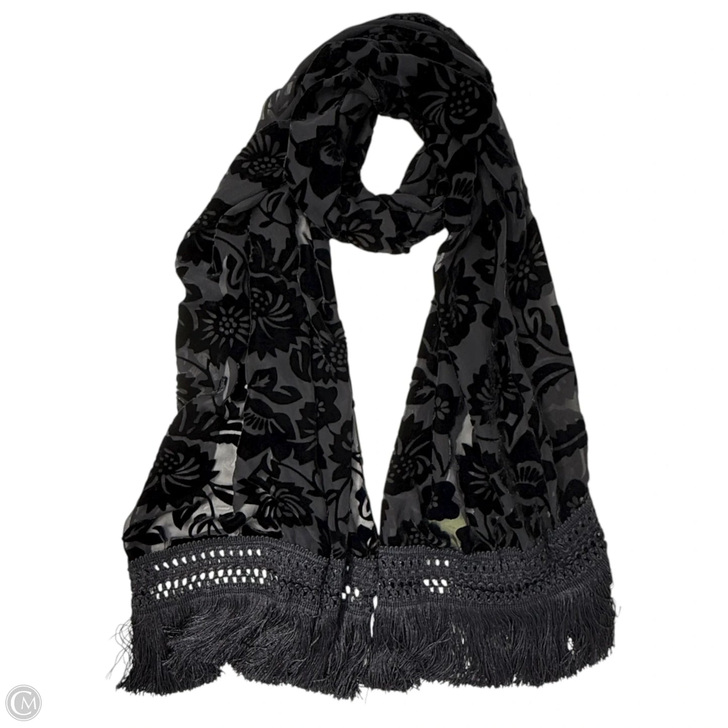 Silk Burnout Velvet Long Scarf By Nick & Nora