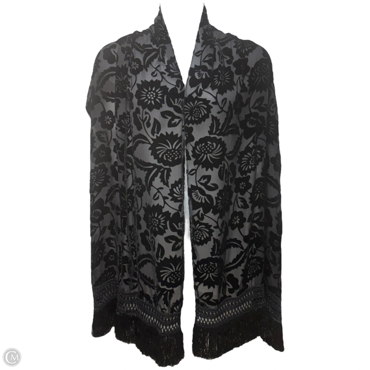 Silk Burnout Velvet Long Scarf By Nick & Nora