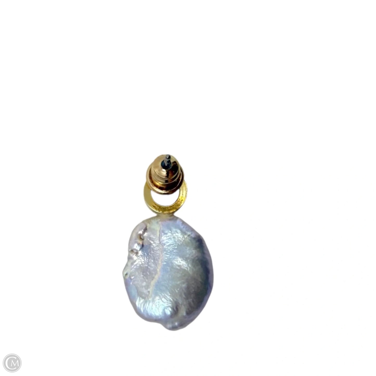 Clear Crystal & Baroque Pearl Drop Earrings