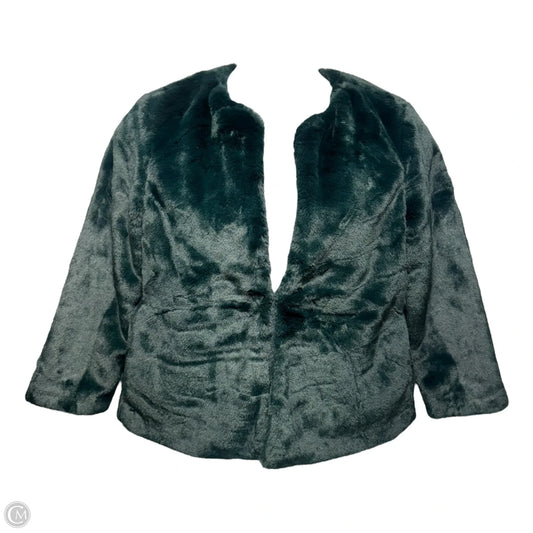 Jacket Faux Fur & Sherpa By Banana Republic In Green, Size: Mp