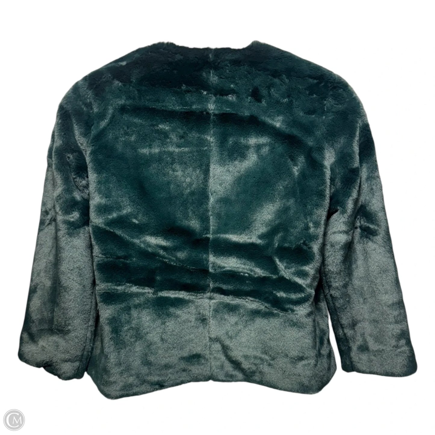 Jacket Faux Fur & Sherpa By Banana Republic In Green, Size: Mp