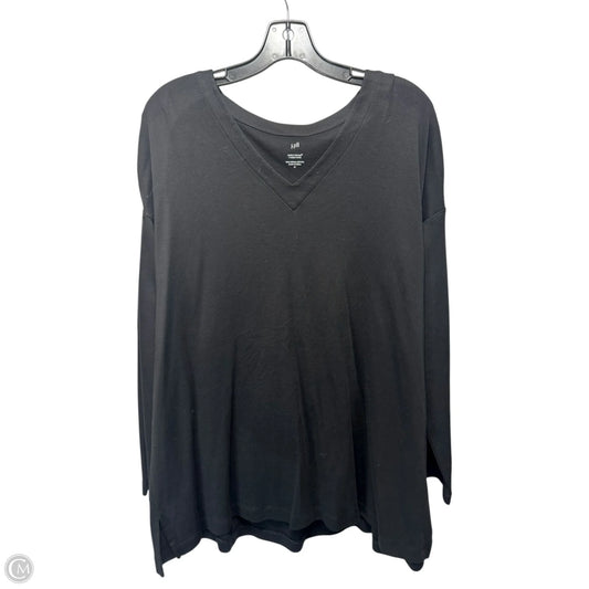 Top Long Sleeve By J. Jill In Black, Size: Xl
