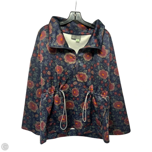Freesia Floral Drawstring Pullover Jacket By Saturday Sunday X Anthropologie In Floral Print, Size: L
