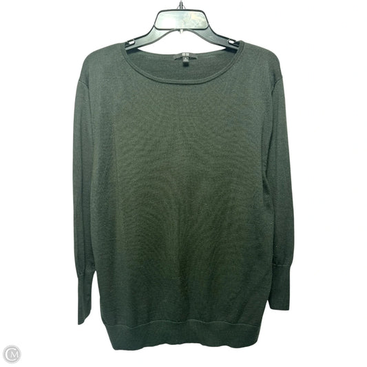 Knit Top Long Sleeve By Uniqlo In Green, Size: Xl