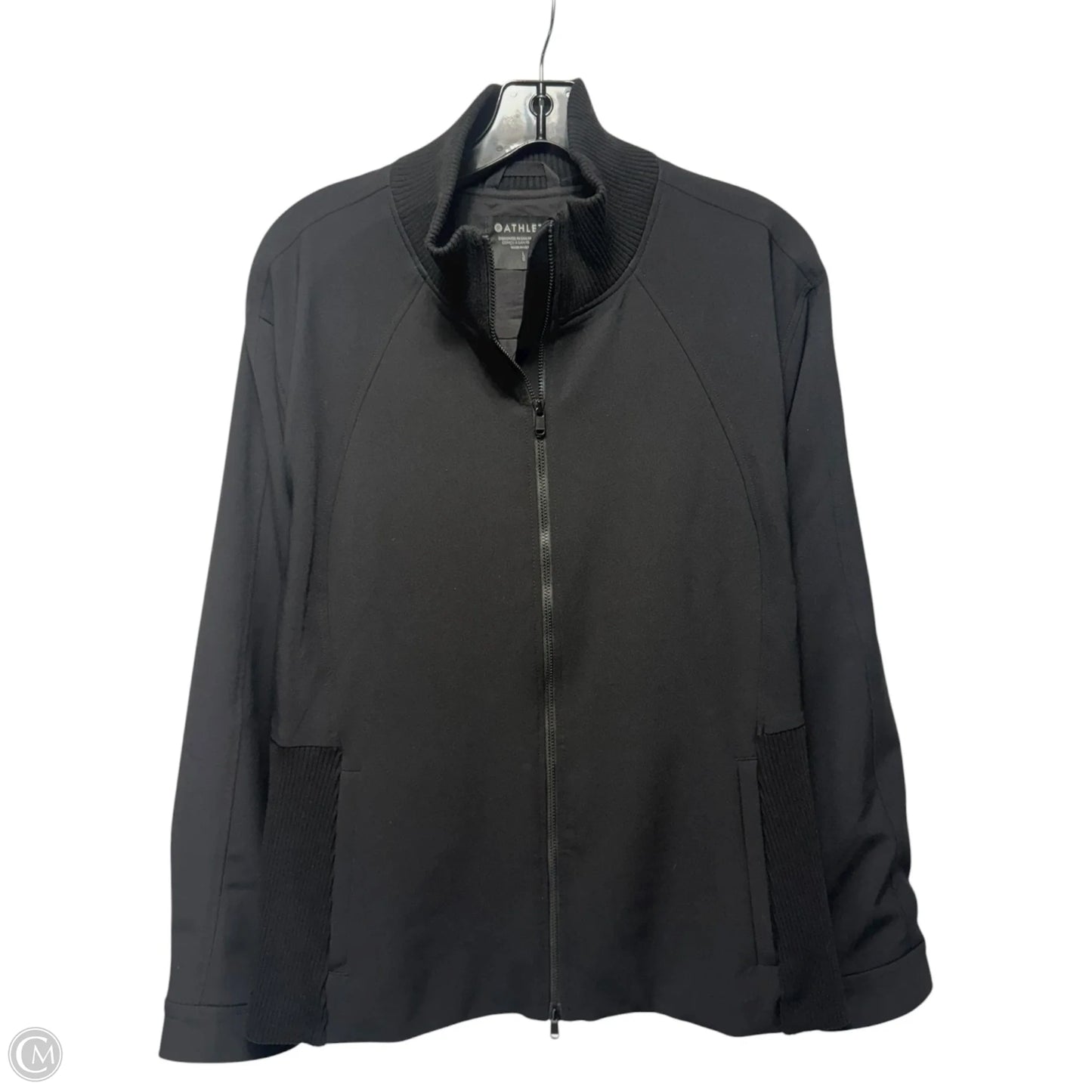 Athletic Jacket By Athleta In Black, Size: L